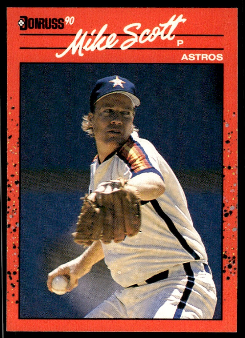 1990 Donruss Baseball Card Mike Scott Houston Astros #207