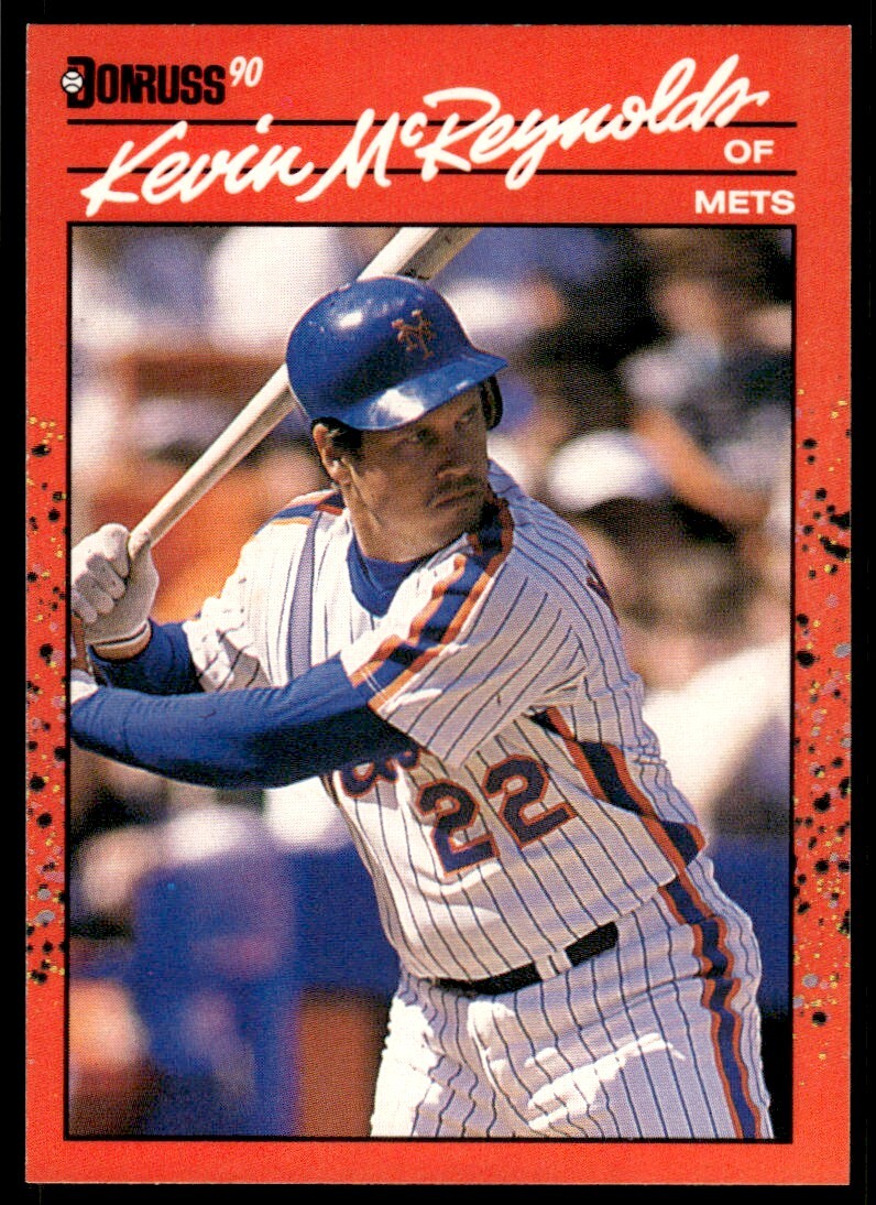 1990 Donruss Baseball Card Kevin McReynolds New York Mets #218