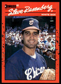 1990 Donruss Baseball Card Steve Rosenberg Chicago White Sox #253