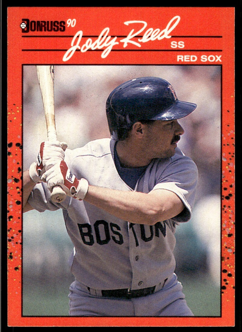 1990 Donruss Baseball Card Jody Reed Boston Red Sox #398