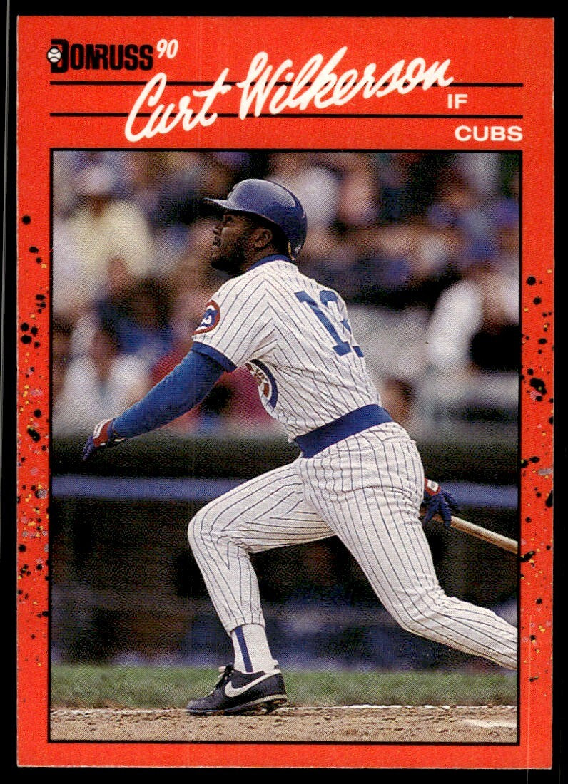 1990 Donruss Baseball Card Curt Wilkerson Chicago Cubs #608