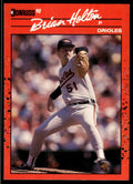 1990 Donruss Baseball Card Brian Holton Baltimore Orioles #635