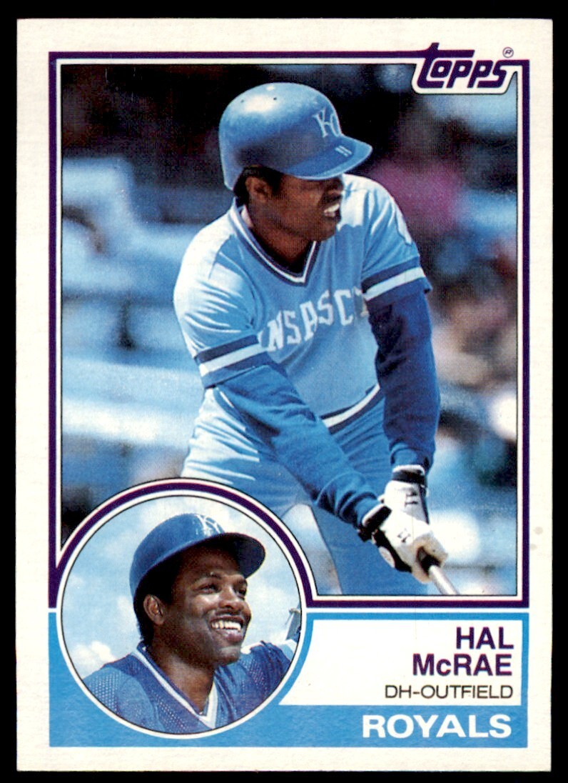 1983 Topps Hal McRae C Baseball Cards #25