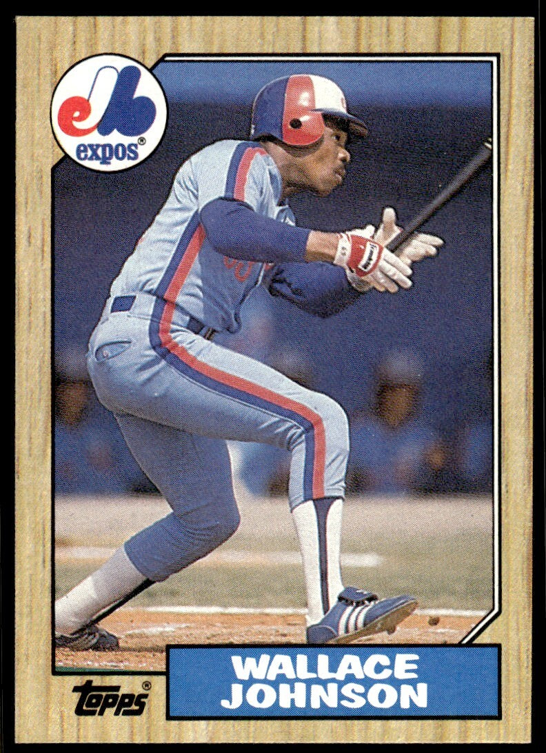 1987 Topps Baseball Card Wallace Johnson Montreal Expos #588
