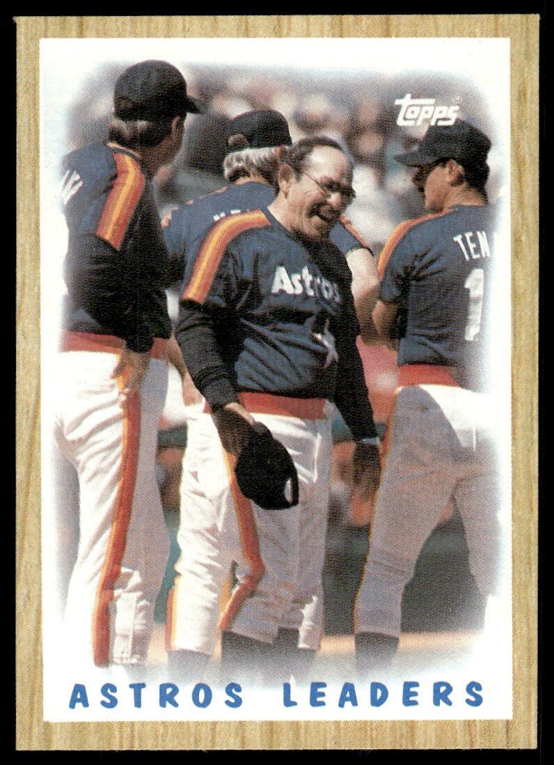 1987 Topps Baseball Card Astros Leaders Houston Astros #531