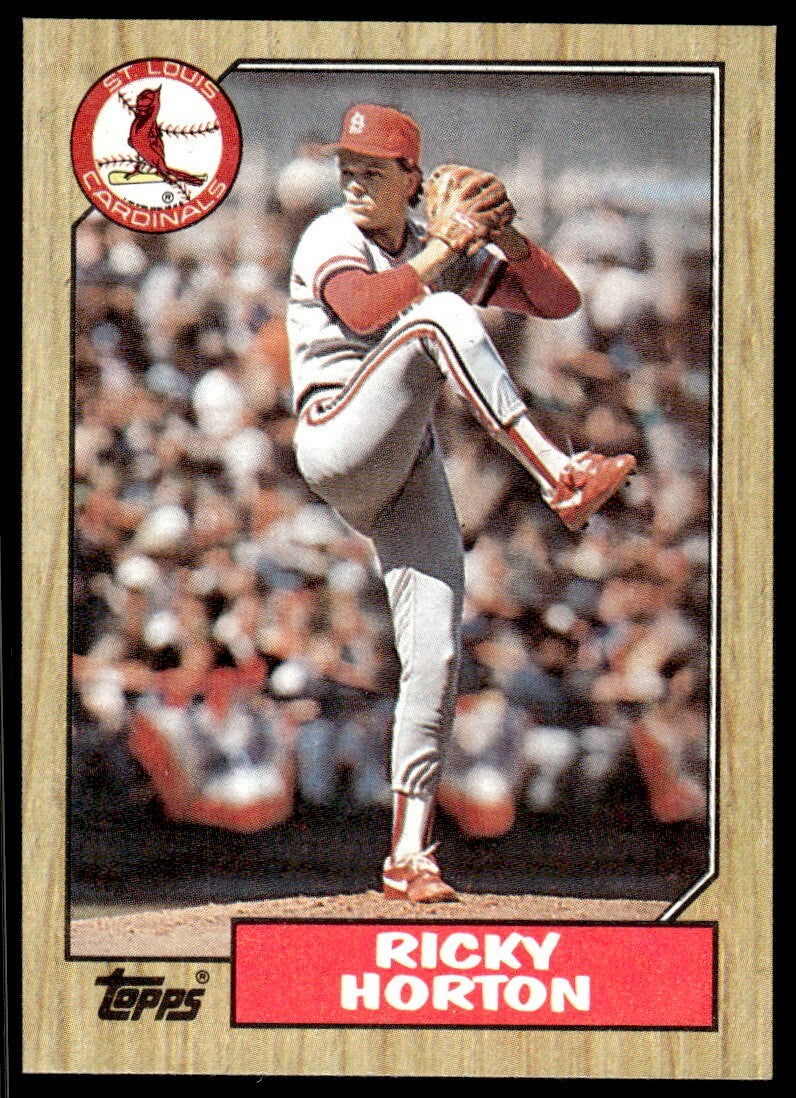 1987 Topps Baseball Card Ricky Horton St. Louis Cardinals #542