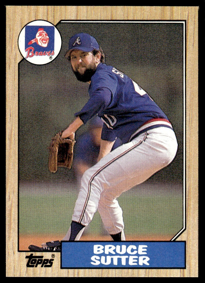 1987 Topps Baseball Card Bruce Sutter Atlanta Braves #435
