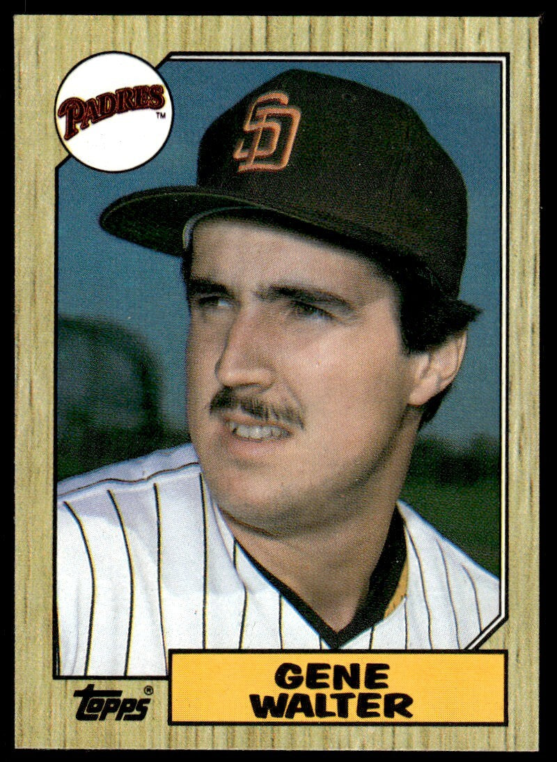 1987 Topps Baseball Card Gene Walter San Diego Padres #248