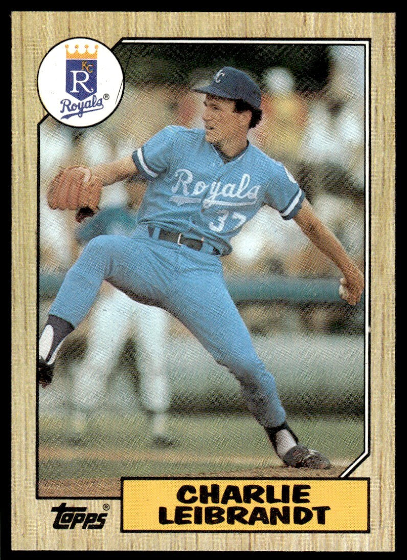 1987 Topps Baseball Card Charlie Leibrandt Kansas City Royals #223