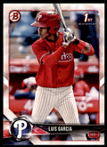 2018 Bowman Luis Garcia C Baseball Cards #BP75