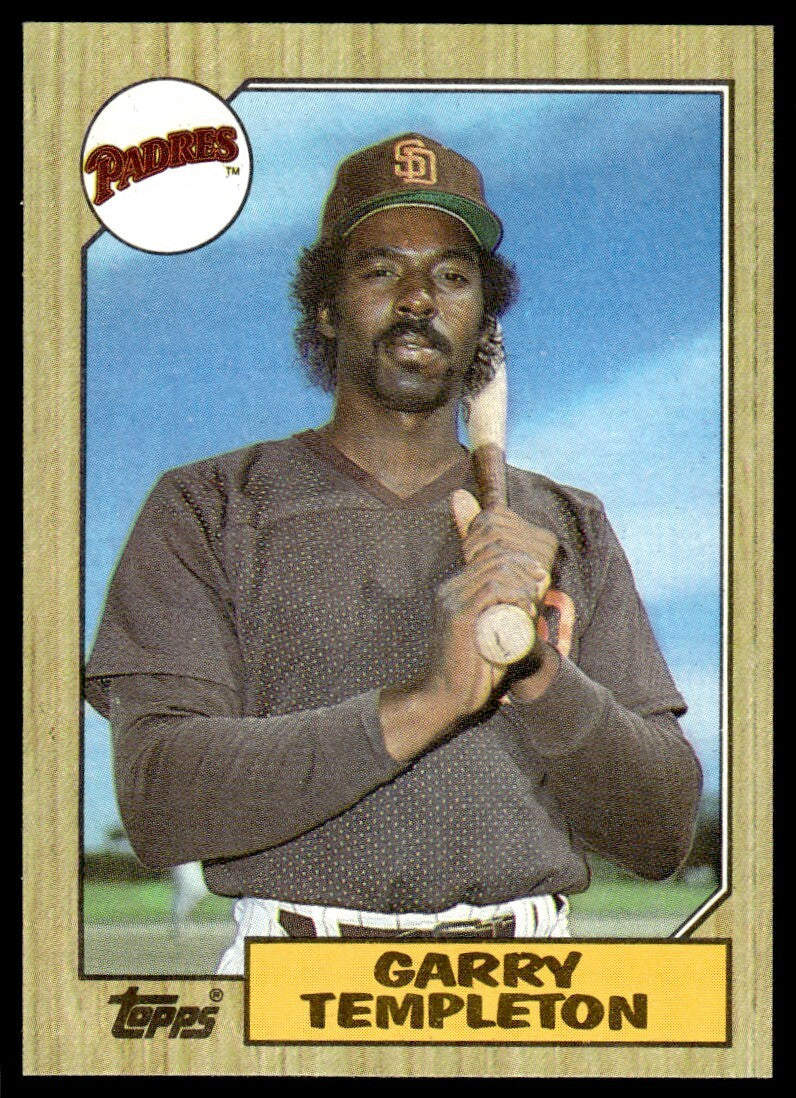 1987 Topps Baseball Card Garry Templeton San Diego Padres #325