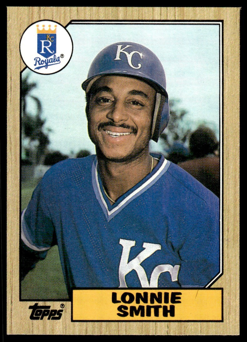 1987 Topps Baseball Card Lonnie Smith Kansas City Royals #69
