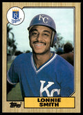 1987 Topps Baseball Card Lonnie Smith Kansas City Royals #69