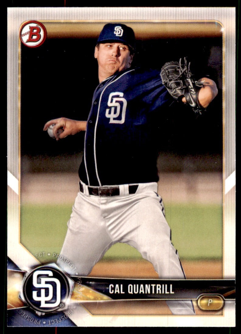 2018 Bowman Cal Quantrill E Baseball Cards #BP115