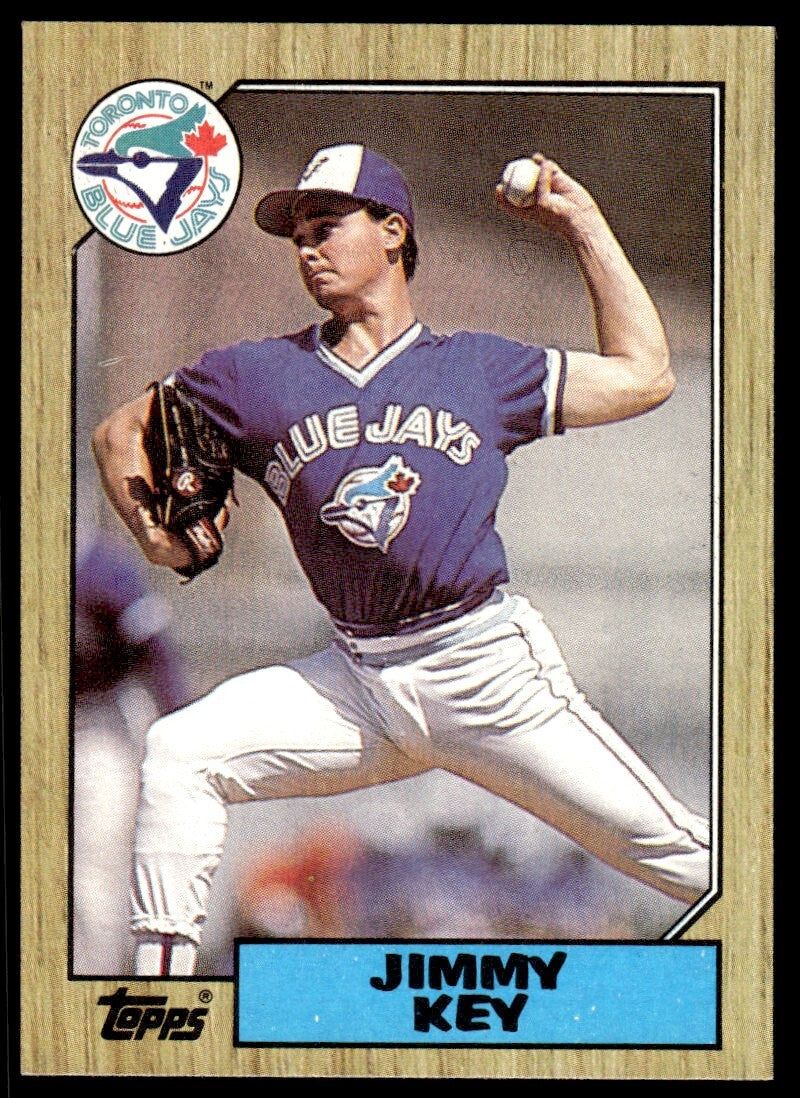1987 Topps Baseball Card Jimmy Key Toronto Blue Jays #29