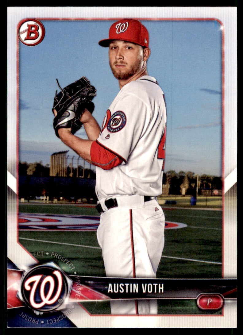 2018 Bowman Austin Voth Baseball Cards #BP74