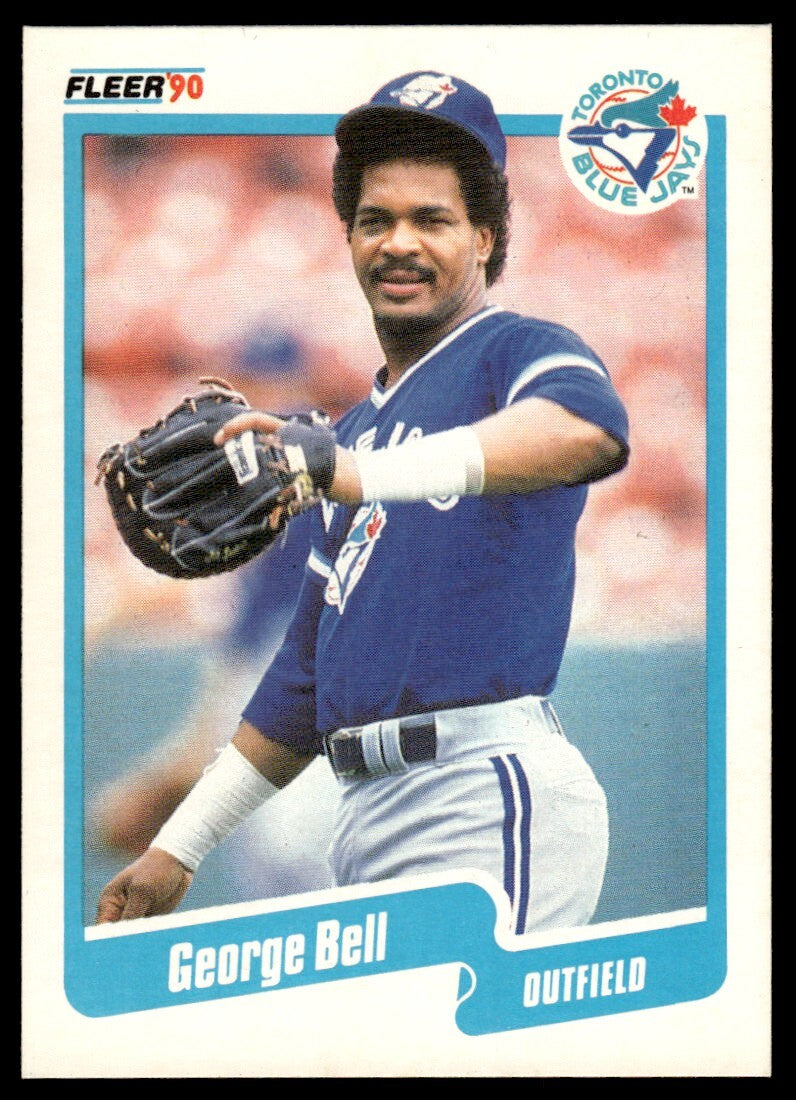 1990 Fleer Baseball Card George Bell Toronto Blue Jays #76