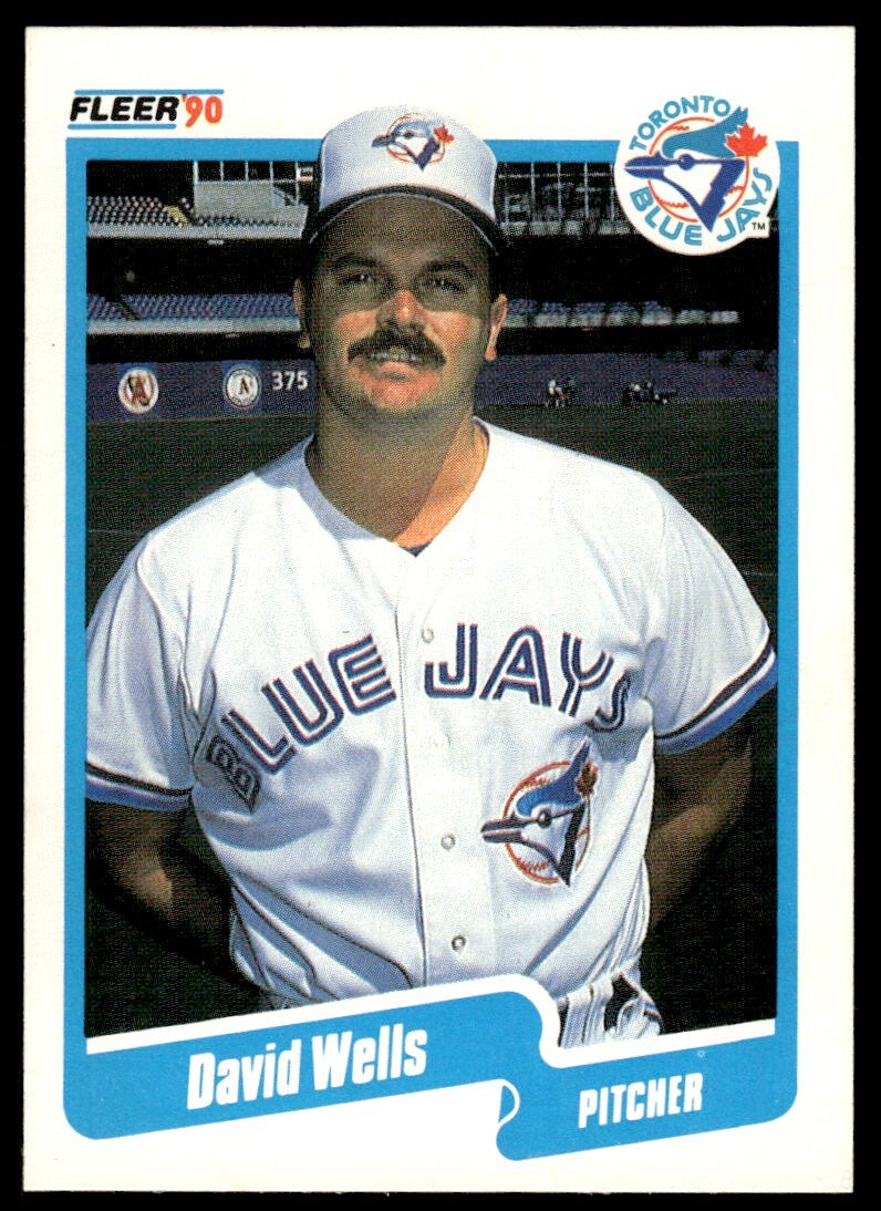 1990 Fleer Baseball Card David Wells Toronto Blue Jays #96