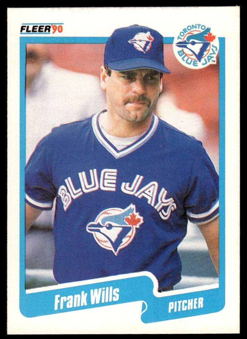 1990 Fleer Baseball Card Frank Wills Toronto Blue Jays #98