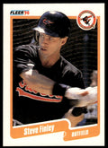 1990 Fleer Baseball Card Steve Finley Baltimore Orioles #176