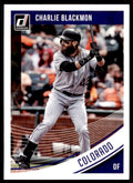 2018 Donruss Charlie Blackmon Baseball Cards #104
