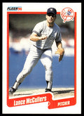 1990 Fleer Baseball Card Lance McCullers New York Yankees #448