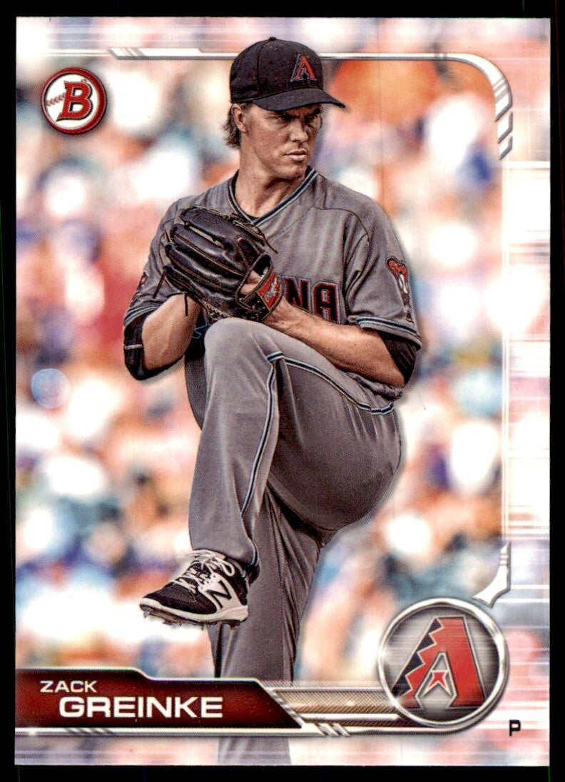 2019 Bowman. Zack Greinke D Baseball Cards #41