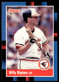 1988 Donruss Baseball Card Billy Ripken Rookie Baltimore Orioles #336