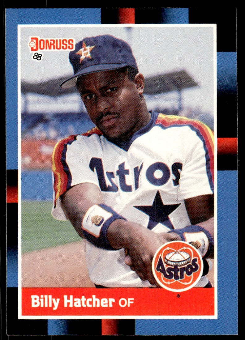 1988 Donruss Baseball Card Billy Hatcher Houston Astros #261