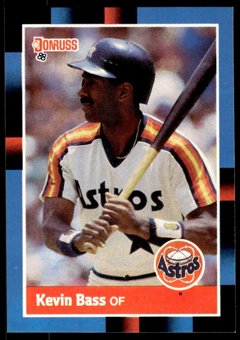 1988 Donruss Baseball Card Kevin Bass Houston Astros #286