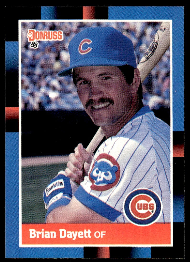 1988 Donruss Baseball Card Brian Dayett Chicago Cubs #416