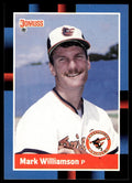 1988 Donruss Baseball Card Mark Williamson Rookie Baltimore Orioles #418