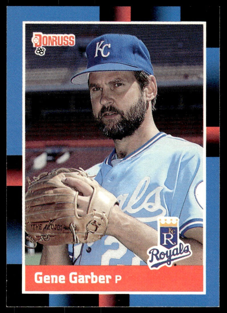 1988 Donruss Baseball Card Gene Garber Kansas City Royals #618