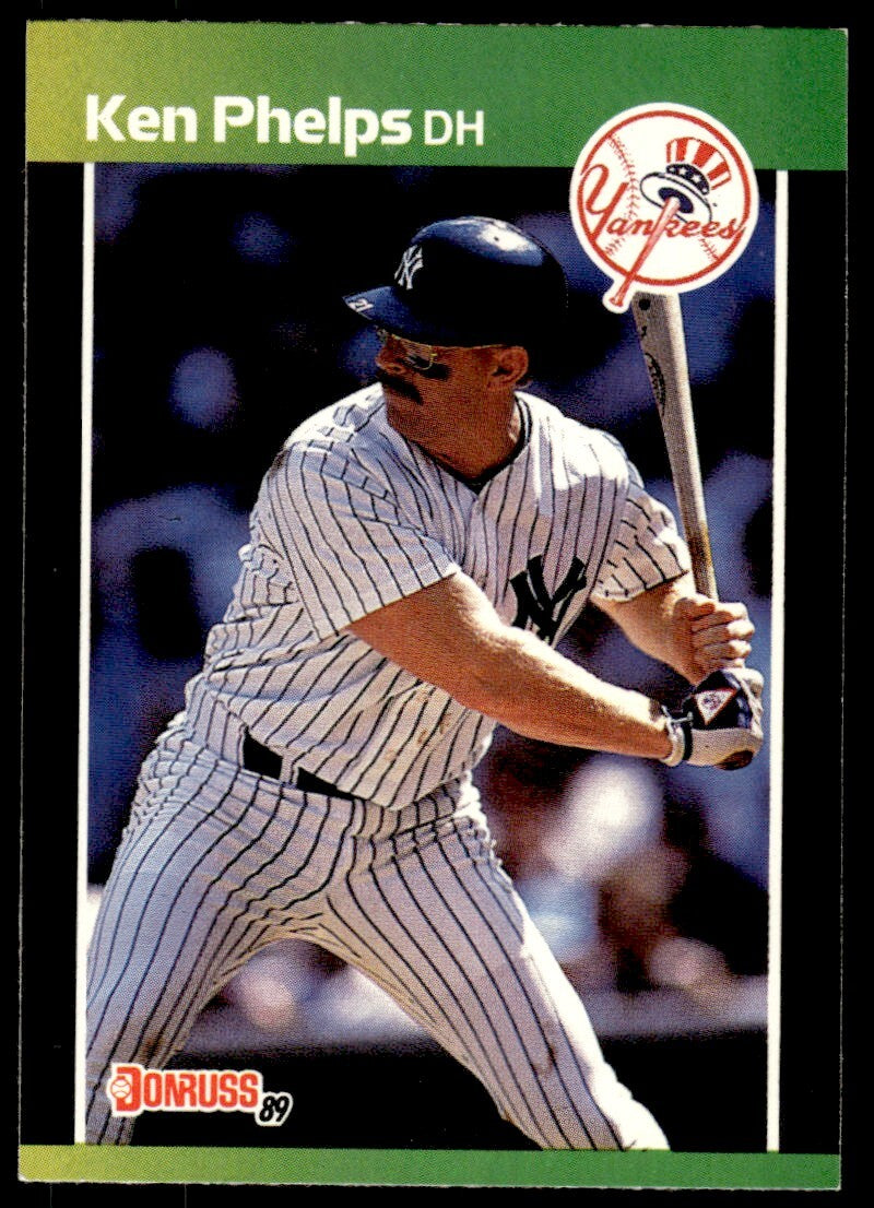 1989 Donruss Baseball Card Ken Phelps New York Yankees #363