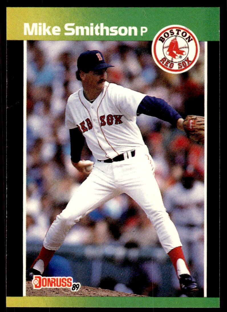 1989 Donruss Baseball Card Mike Smithson Boston Red Sox #628