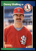 1989 Donruss Baseball Card Denny Walling St. Louis Cardinals #279