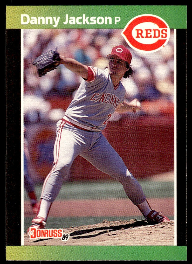1989 Donruss Baseball Card Danny Jackson Cincinnati Reds #124