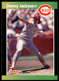 1989 Donruss Baseball Card Danny Jackson Cincinnati Reds #124