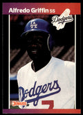 1989 Donruss Baseball Card Alfredo Griffin Los Angeles Dodgers #79