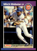1989 Donruss Baseball Card Mitch Webster Chicago Cubs #459