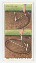 1923 Wills's Cigarettes Garden Hints Marking Out Flower Beds #21