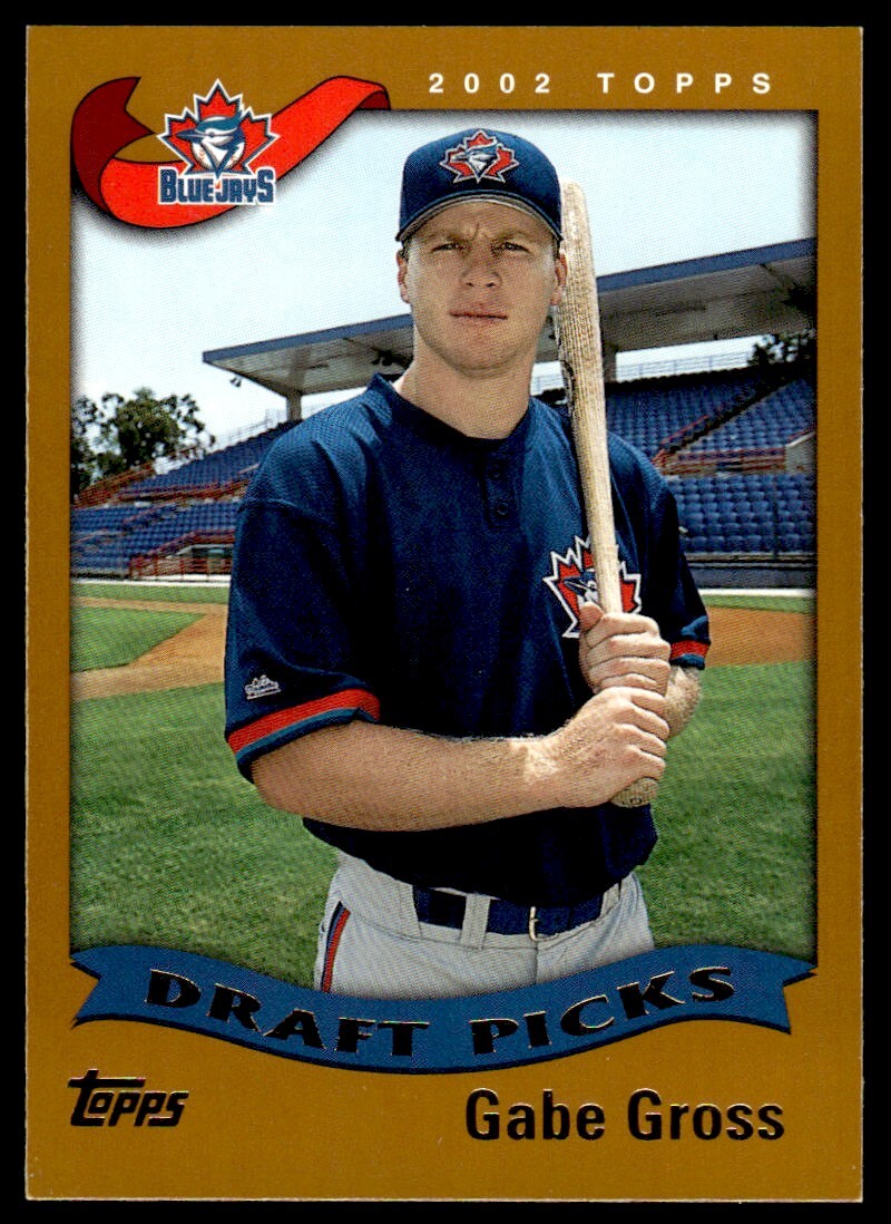 2002 Topps Baseball Card Gabe Gross A Toronto Blue Jays #329