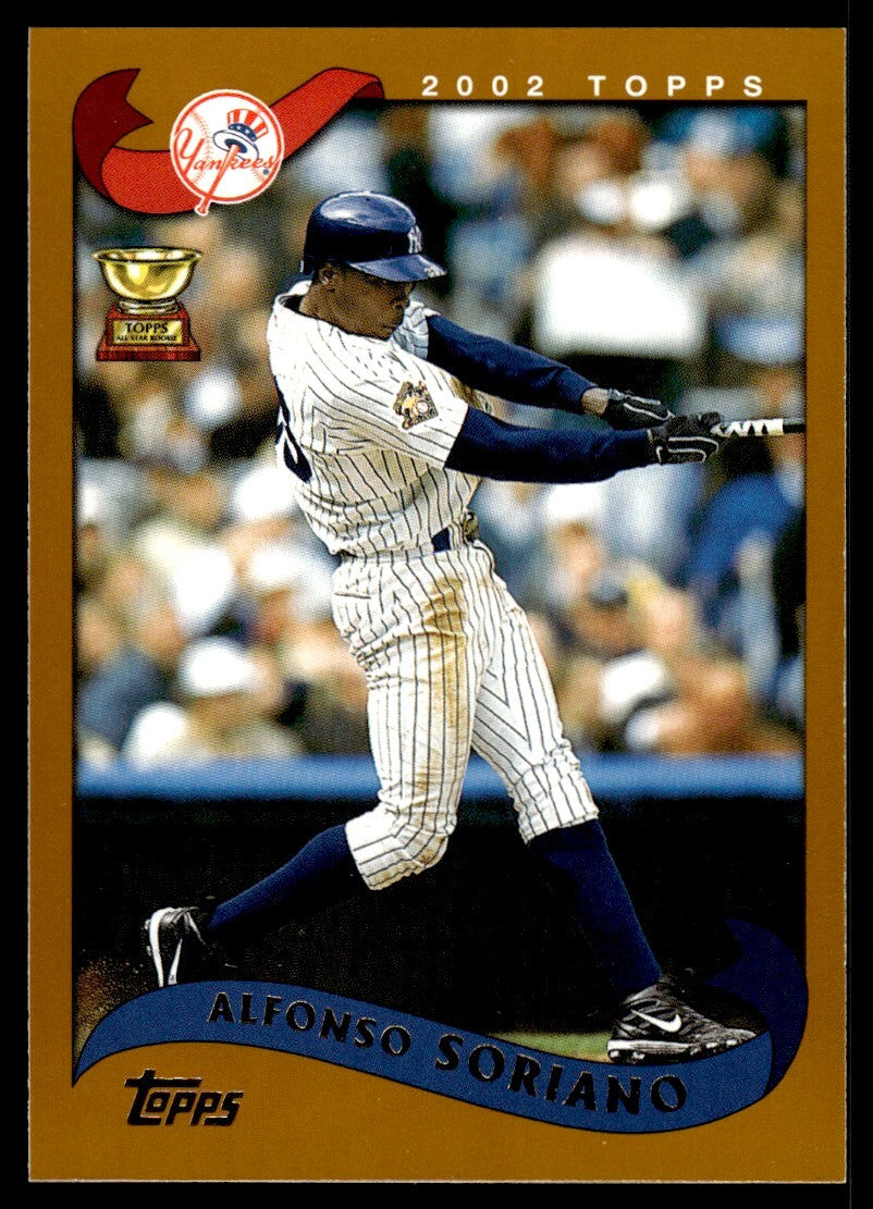 2002 Topps Baseball Card Alfonso Soriano A New York Yankees #95