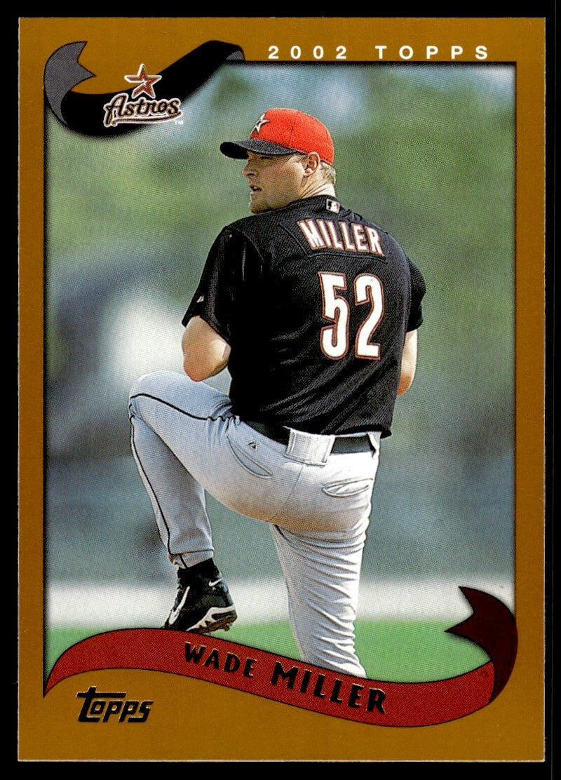 2002 Topps Baseball Card Wade Miller Houston Astros #108