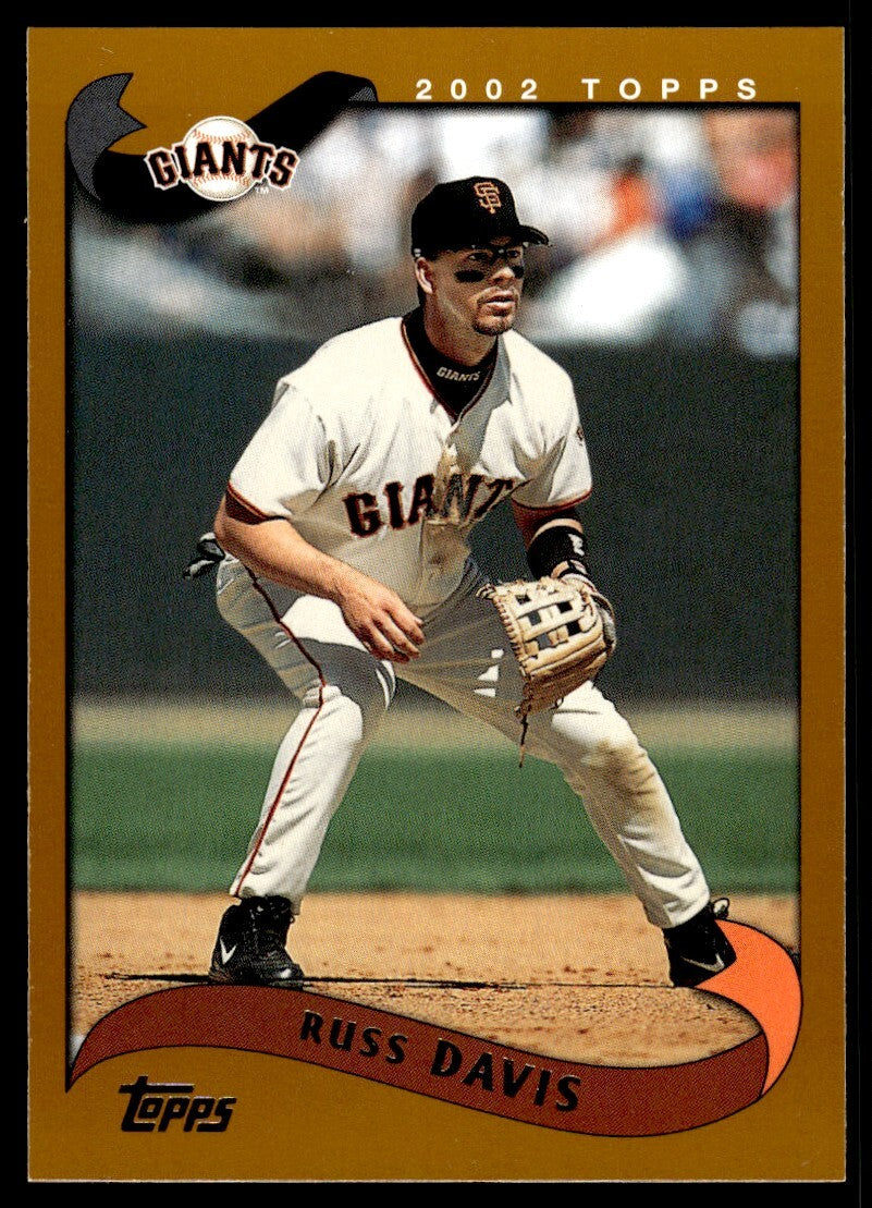 2002 Topps Baseball Card Russ Davis San Francisco Giants #206