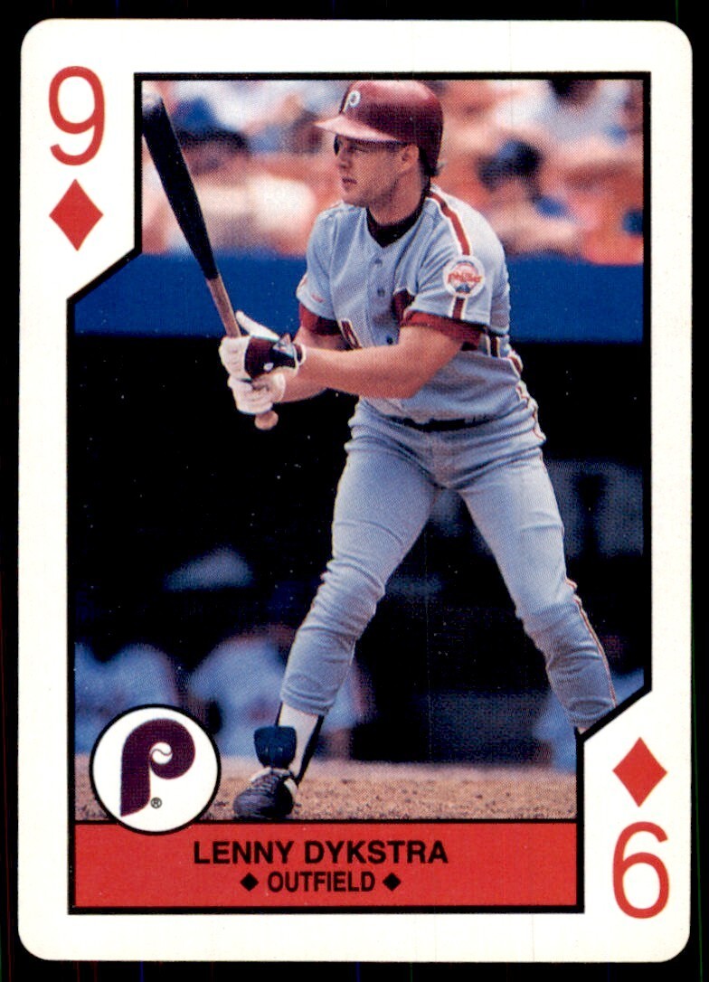 1990 U.S. Playing Card Co. Lenny Dykstra Baseball Cards #9