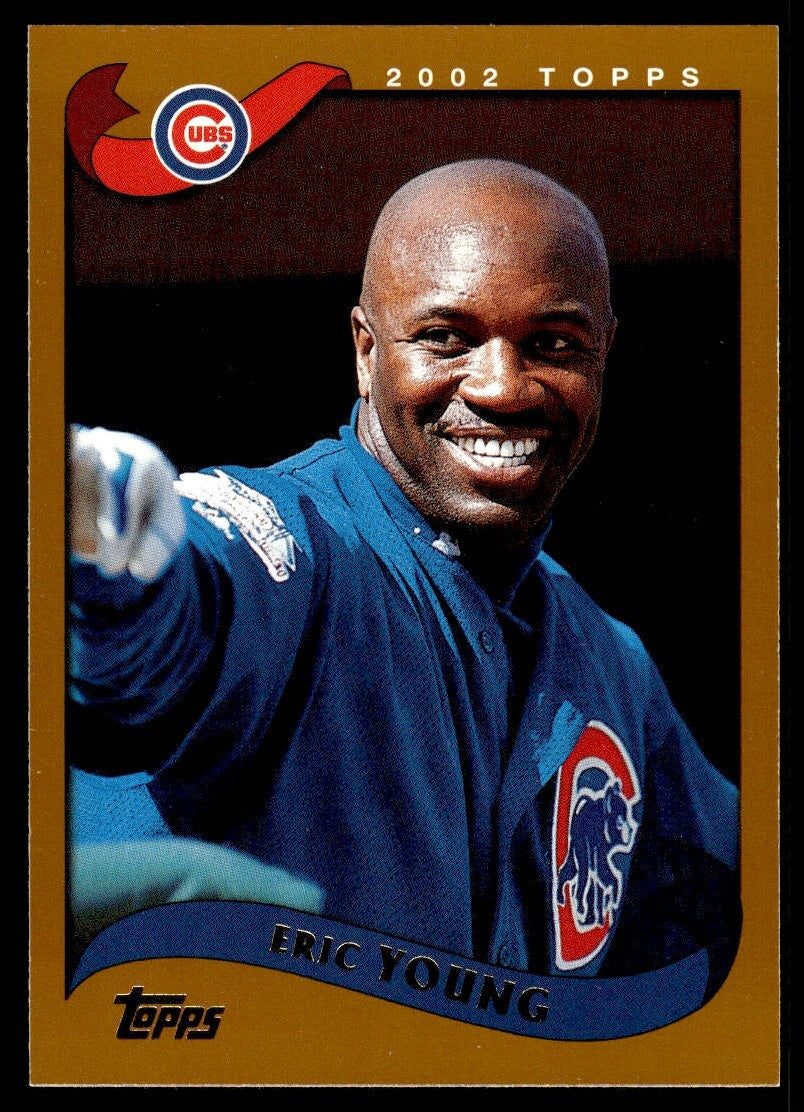 2002 Topps Eric Young Baseball Card Chicago Cubs #28