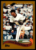 2002 Topps Livan Hernandez Baseball Card San Francisco Giants #35