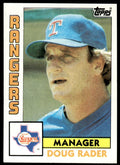 1984 Topps Doug Rader Texas Rangers #412