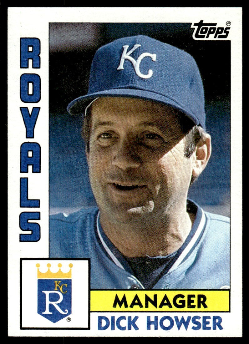 1984 Topps Dick Howser Kansas City Royals #471